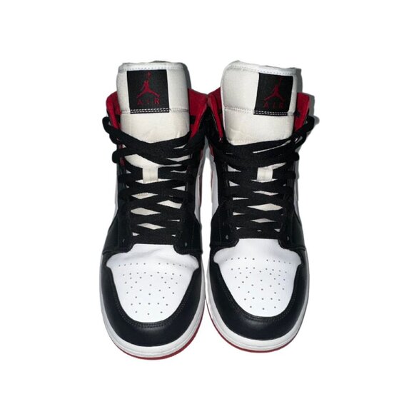 Air Jordan 1 Mid Gym Red Black White Men's Size 11 - 554724-122 - Picture 6 of 7